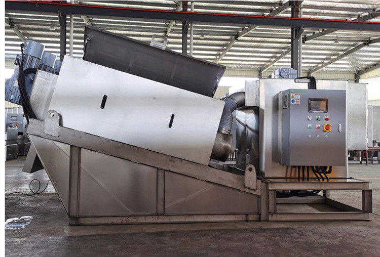 Volute Sludge Dewatering Screw Press Machine